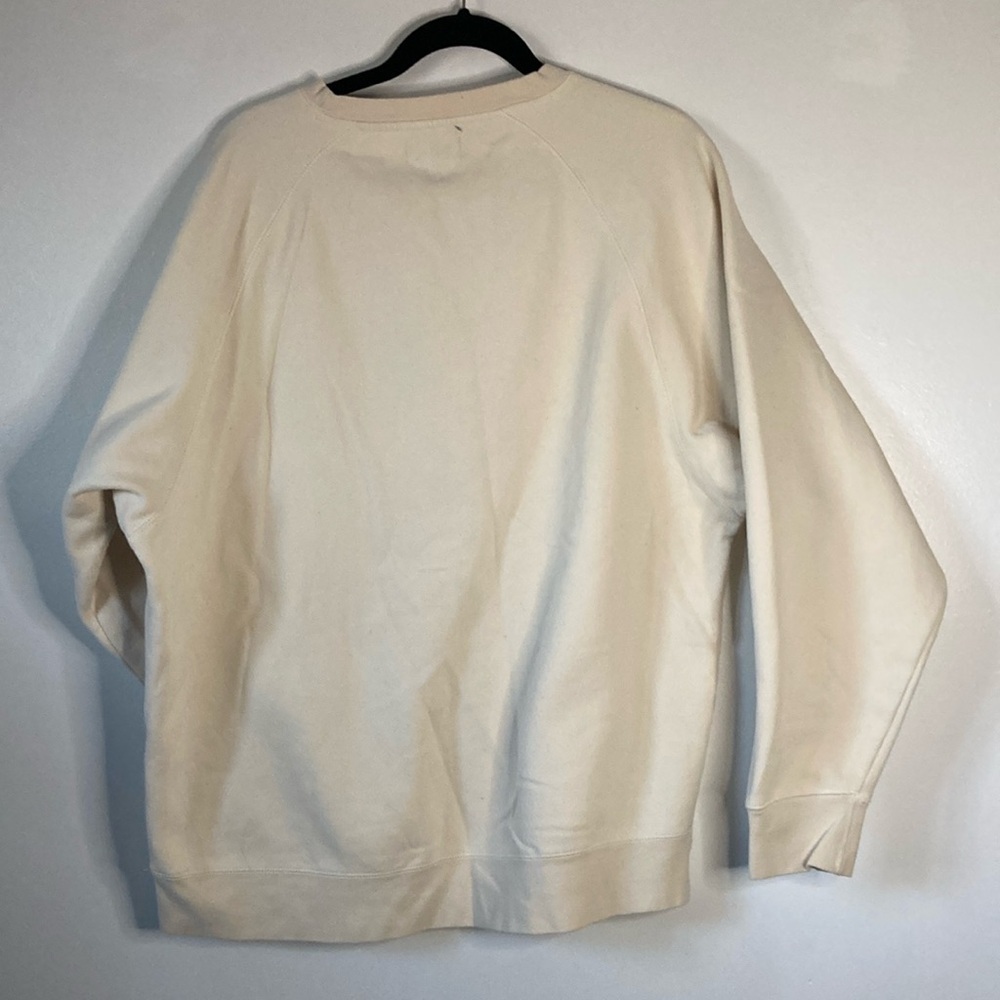 Brunette The Label Cream Crew Neck Sweater small medium - Picture 6 of 6